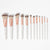 BH Cosmetics- Rose Romance 12 Piece Brush Set With Bag