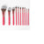 BH Cosmetis- Bombshell Beauty 10 Piece Brush Set with Bag