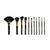BH Cosmetics- Dot Collection 11 Piece Brush Set Black