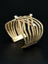 CRYSTAL TEXTURED CUFF BANGLE