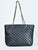 BLACK QUILTED SHOULDER BAG