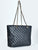 BLACK QUILTED SHOULDER BAG