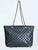 BLACK QUILTED SHOULDER BAG